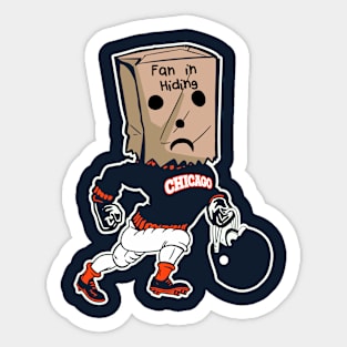 Chicago Fan In Hiding Sticker